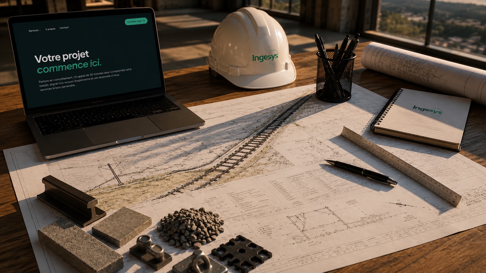 Bureau d'ingénierie ferroviaire INGESYS — plans et équipements